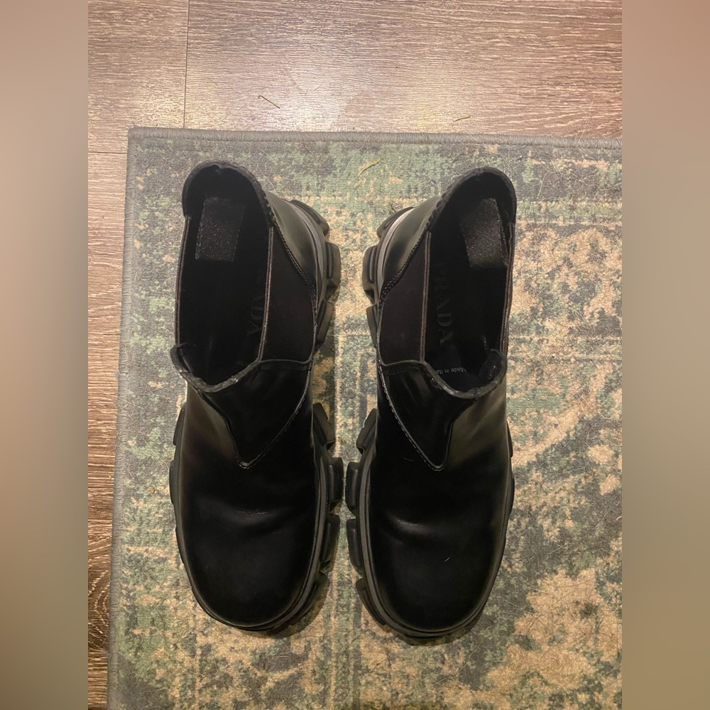 Prada Monolith Chelsea Boots
